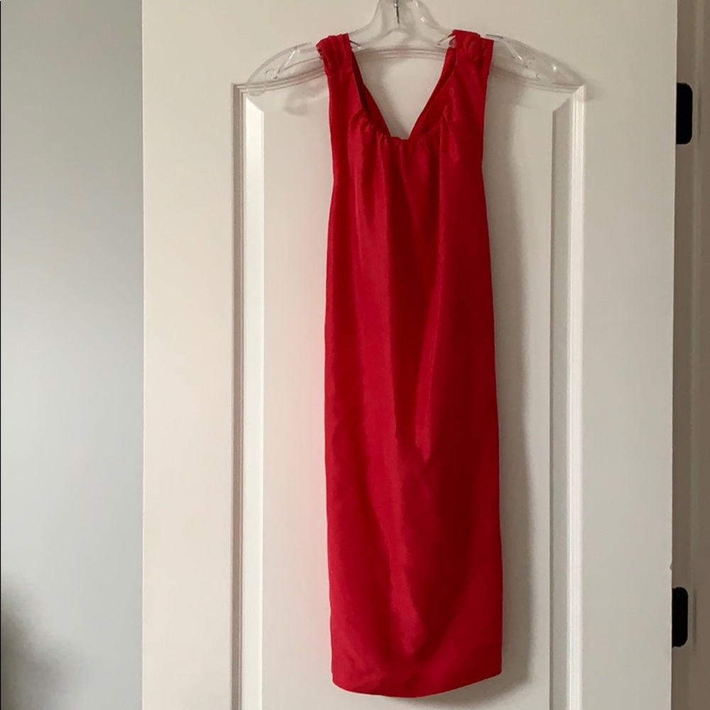Banana Republic Pink Silk Dress Medium Petite